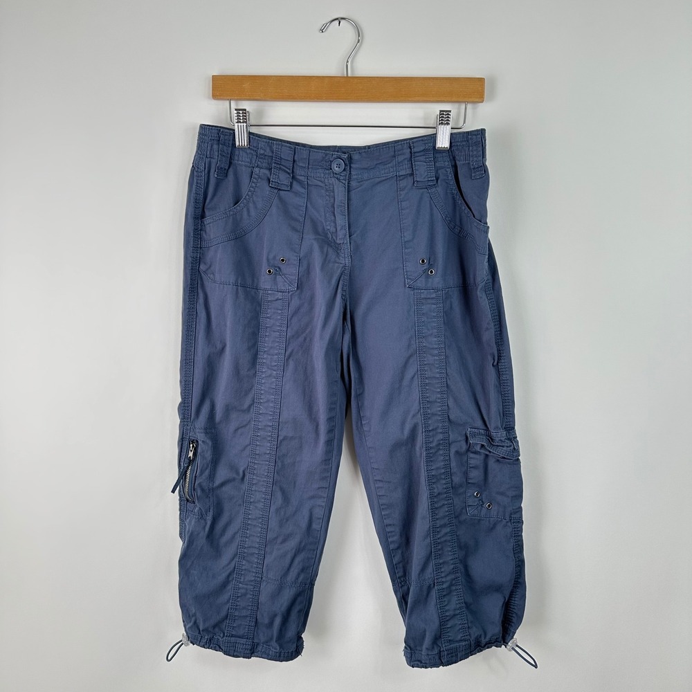 Style & Co Petite Blue Capri Pants Women's Size 6P / 29 Cropped Cargo